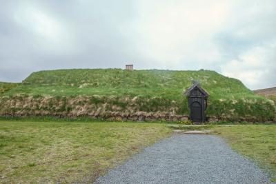Reconstruction of a Viking house in Iceland