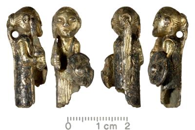 Figure of a shield maiden from Hårby, Denmark